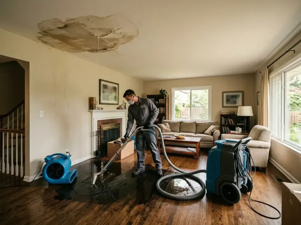 attic-pipe-burst-ceiling-drip-008 — frequently asked questions, Water Damage Restoration & Carpet Care in Lawrence, MA